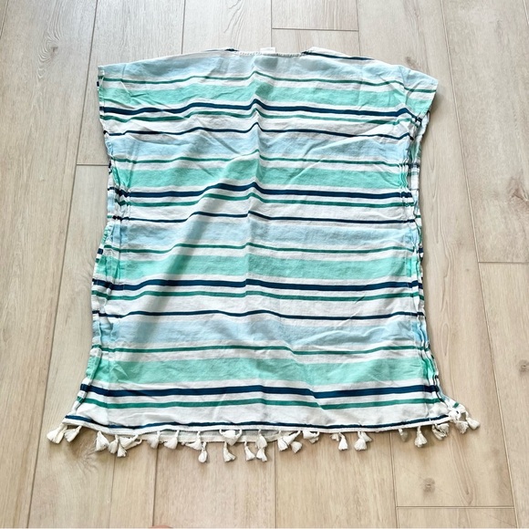 Kona Sol Striped Swimsuit Coverup Tunic Size Small - Picture 4 of 4